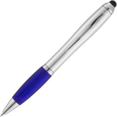 Stylus-Kugelschreiber mit farbigem Griff