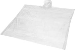 Einweg-Regenponcho mit Hülle als Werbeartikel