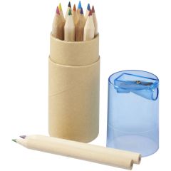 12-teiliges Buntstifteset mit Anspitzer