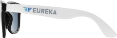 Sonnenbrille mit weißen Bügeln