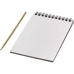 Bunter Kratzblock mit Stift