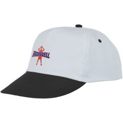 Cap mit 5 Segmenten zweifarbig