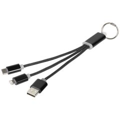 3in1 Ladekabel mit Schlüsselanhänger