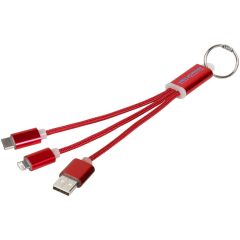 3in1 Ladekabel mit Schlüsselanhänger