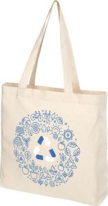 Recycelte Tragetasche mit Zwickel