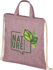 Recycelte Rucksack-Tasche mit Kordelzug 6L - 150 g/m²
