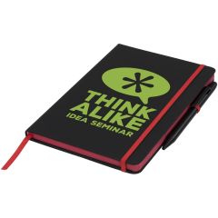 A6 Notizbuch mit farbigem Rand