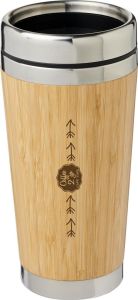 Isolierbecher mit Bambus-Außenseite 450 ml