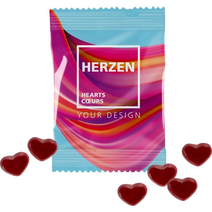 Fruchtgummi 10g Tüten - Herzen