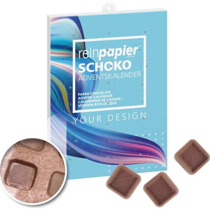 reinpapier® Schoko-Adventskalender / im Quer- oder Hochformat