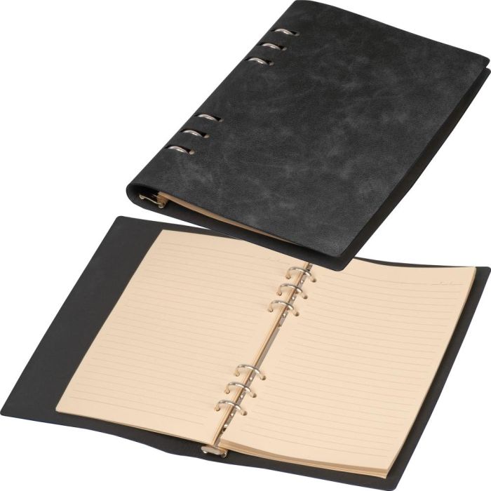 A5 Ringbuch mit PU-Einband, 200 Seiten