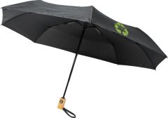 Bo 21" Vollautomatik Kompaktregenschirm aus recyceltem PET-Kunststoff