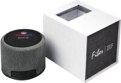 Restposten Fiber 3W Bluetooth® Lautsprecher mit kabelloser Ladefunktion