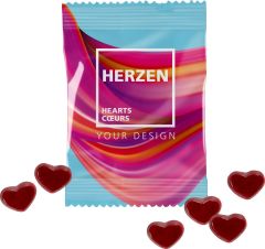 Fruchtgummi 10g Tüten - Herzen