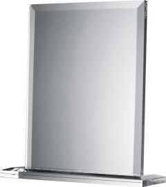 Glastrophäe mit standfestem Sockel