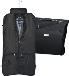 Kleidersack aus Polyester mit Metallschild