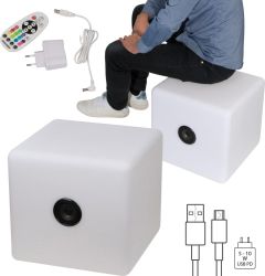 XXL Bluetooth Lautsprecher mit wechselnder LED-Beleuchtung, 2.200 mAh