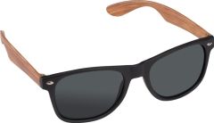 Sonnenbrille mit Bügeln in Bambusoptik