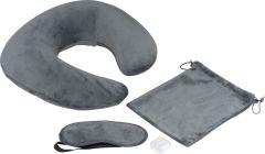 Reiseset Nackenkissen, Schlafbrille, Wäschebeutel