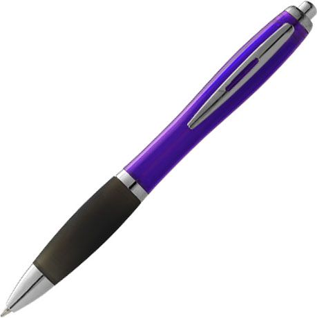 Kugelschreiber farbig mit schwarzem Griff als Werbeartikel