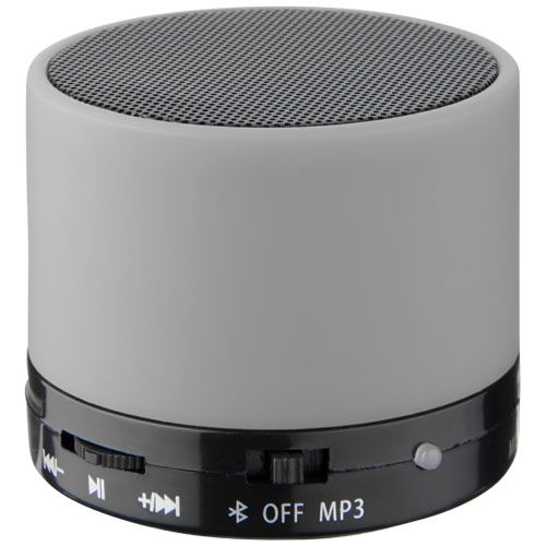 Bluetooth® Lautsprecher Zylinder mit gummierter Oberfläche als Werbeartikel