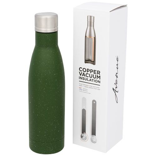 Gesprenkelte Kupfer-Vakuum Isolierflasche 500 ml als Werbeartikel