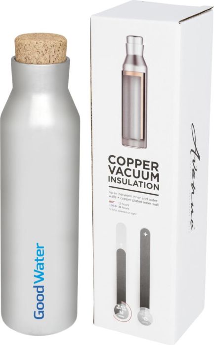 Kupfer-Vakuum Isolierflasche 590 ml als Werbeartikel