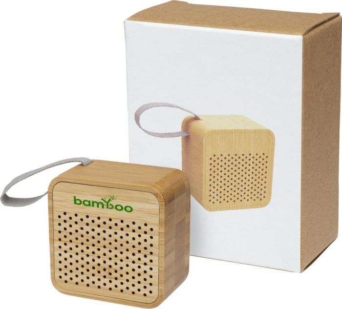 Bluetooth® Lautsprecher aus Bambus als Werbeartikel