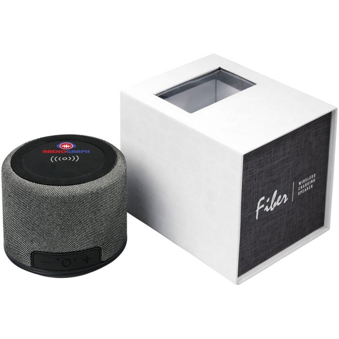 Bluetooth® Lautsprecher mit Funktion kabelloses Laden als Werbeartikel