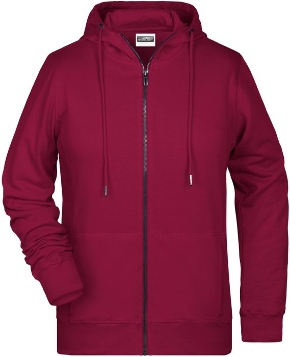 Damen Sweatjacke mit Kapuze als Werbeartikel