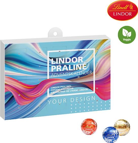 Lindor Praliné-Adventskalender, inkl. Werbedruck als Werbeartikel